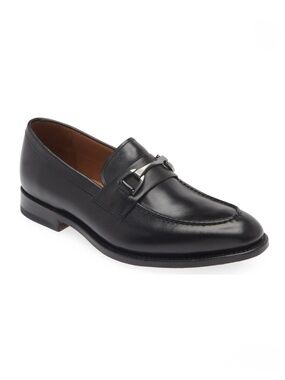 New Allen Edmonds Sidney Bit Loafer Black Leather Sz 9.5